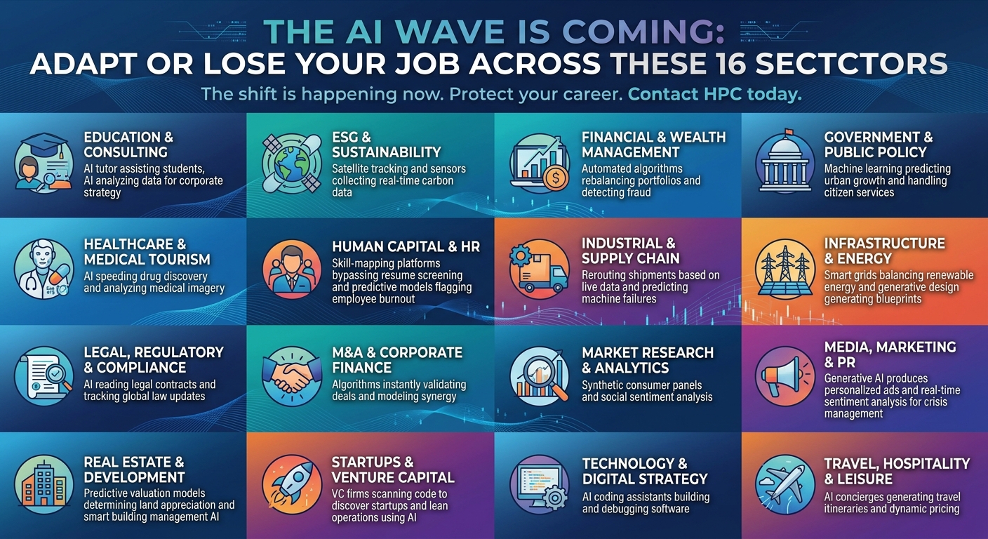 The AI Wave is Coming Yemen: Adapt or Lose Your Job Across These 16 Sectors